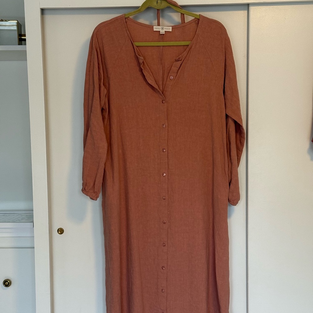 MIMU MAXI Button Down Dress